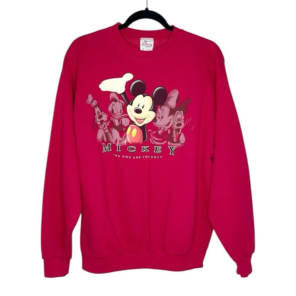 The Disney Store Mickey The One and Only Red Sweatshirt size Medium